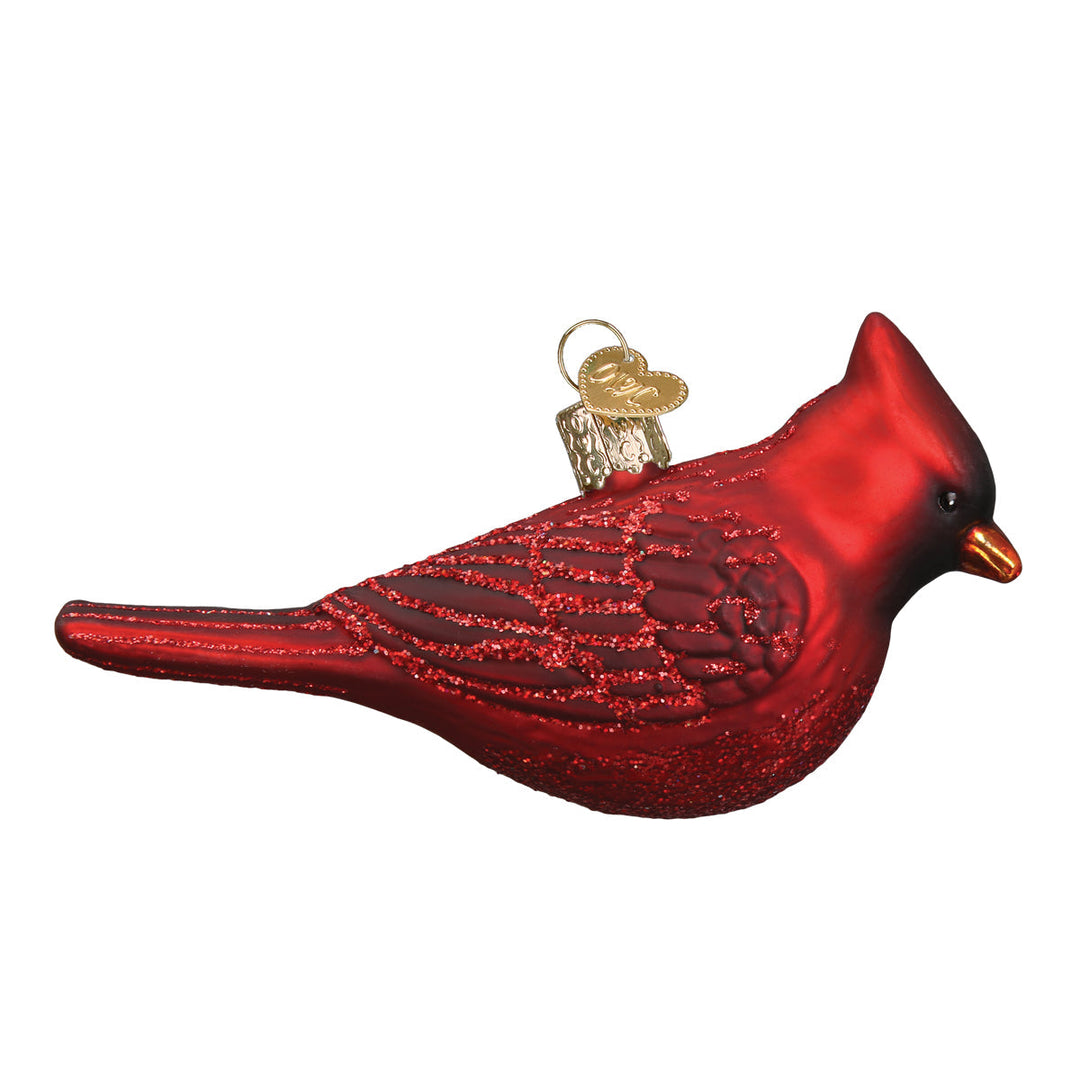 Northern Cardinal Ornament Old World Christmas 2 X 4.25 X 1.5 / 16110 Northern Cardinal Ornament Bonjour Fete - Party Supplies