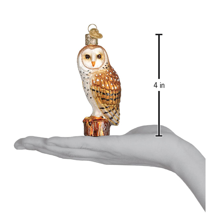 Barn Owl Ornament Old World Christmas 4 X 1.75 X 1.75 / 16118 Barn Owl Ornament Bonjour Fete - Party Supplies