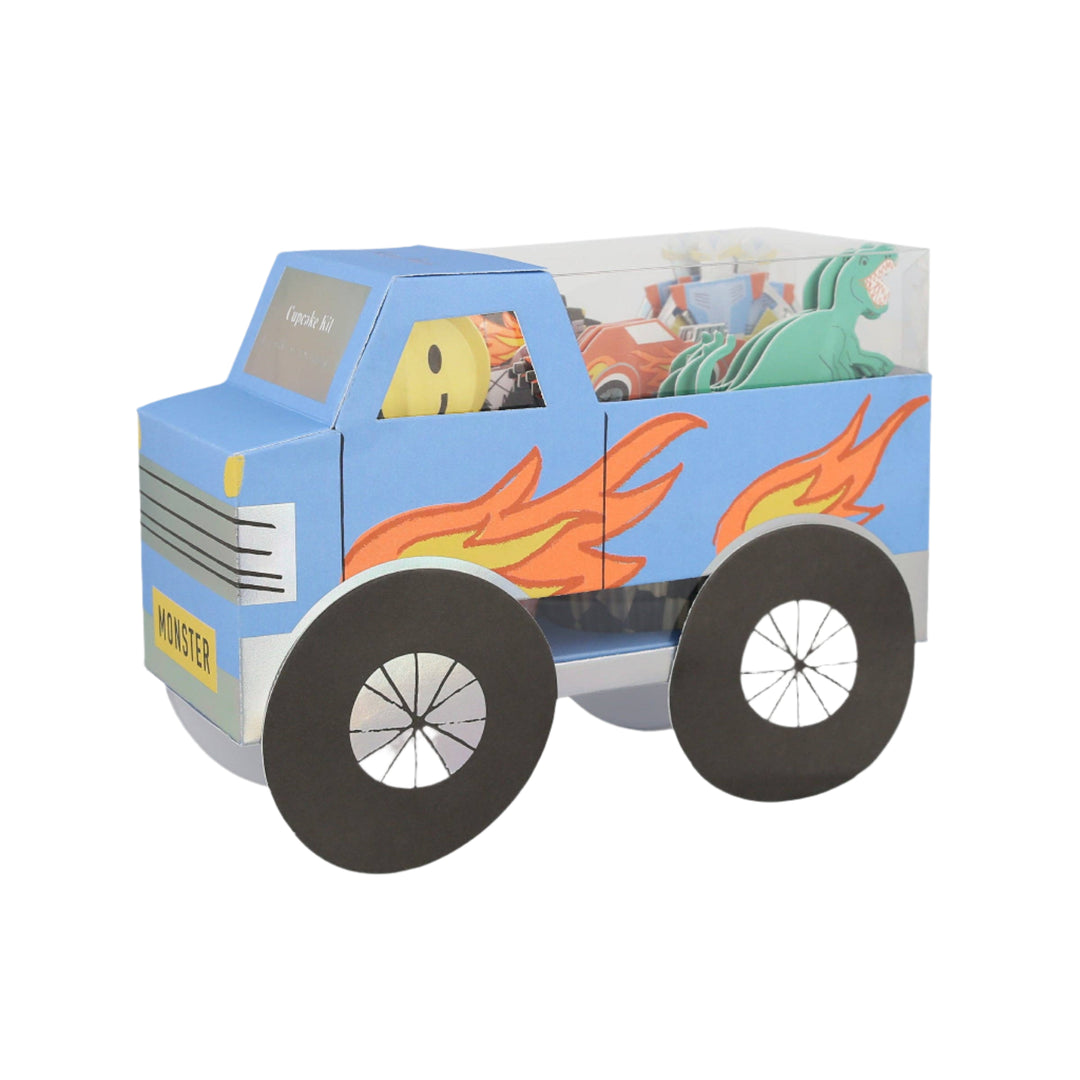 Monster Truck Cupcake Kit Meri Meri Monster Truck Cupcake Kit Bonjour Fete - Party Supplies