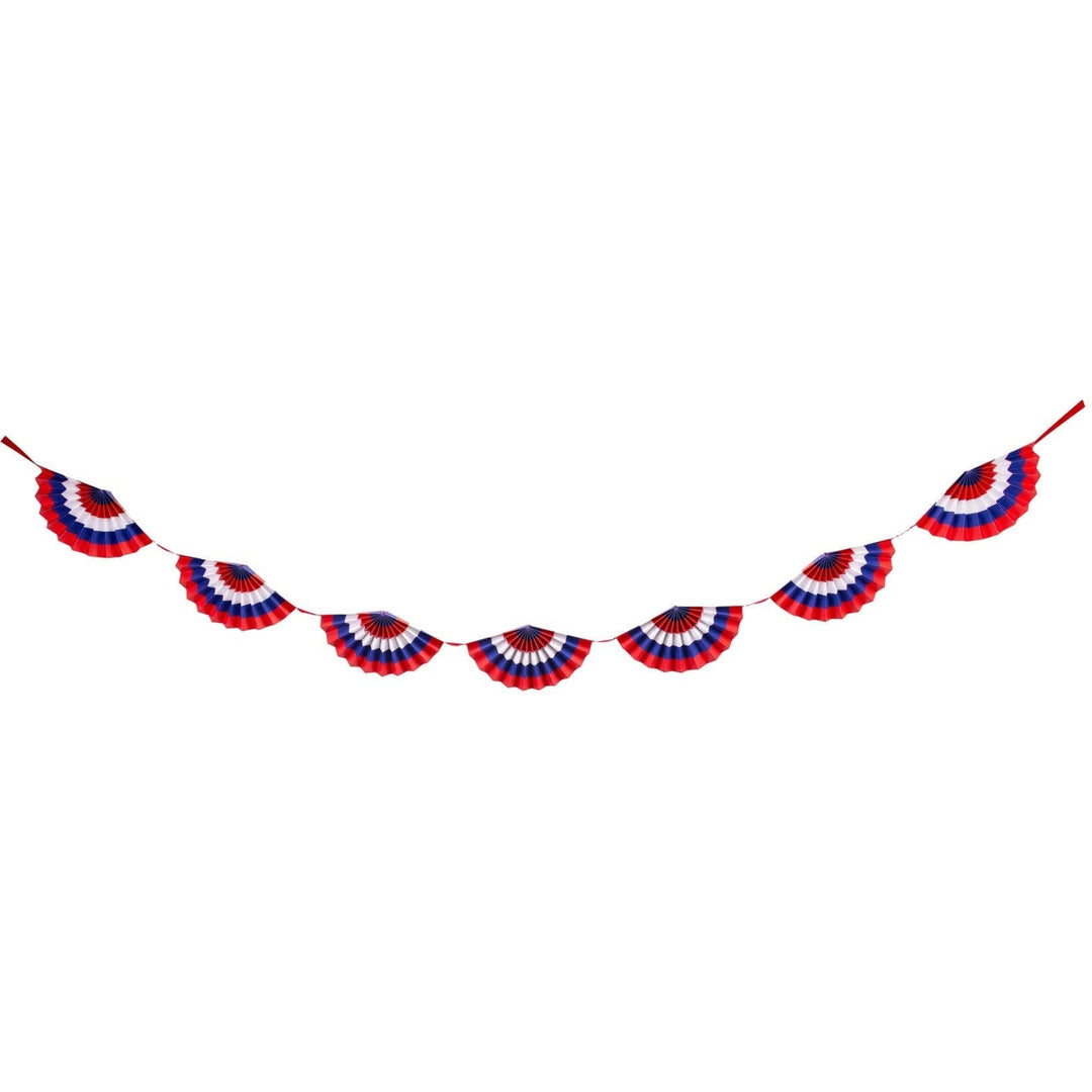 SSP1103 - Red White and Blue Fan Paper Bunting Banner My Mind’s Eye SSP1103 - Red White and Blue Fan Paper Bunting Banner Bonjour Fete - Party Supplies