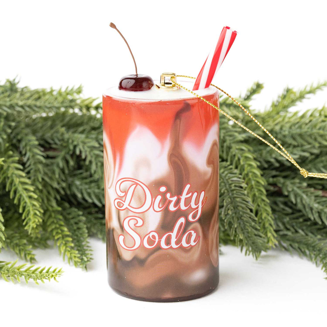 Dirty Soda Boxed Glass Ornament 8 Oak Lane Dirty Soda Boxed Glass Ornament Bonjour Fete - Party Supplies