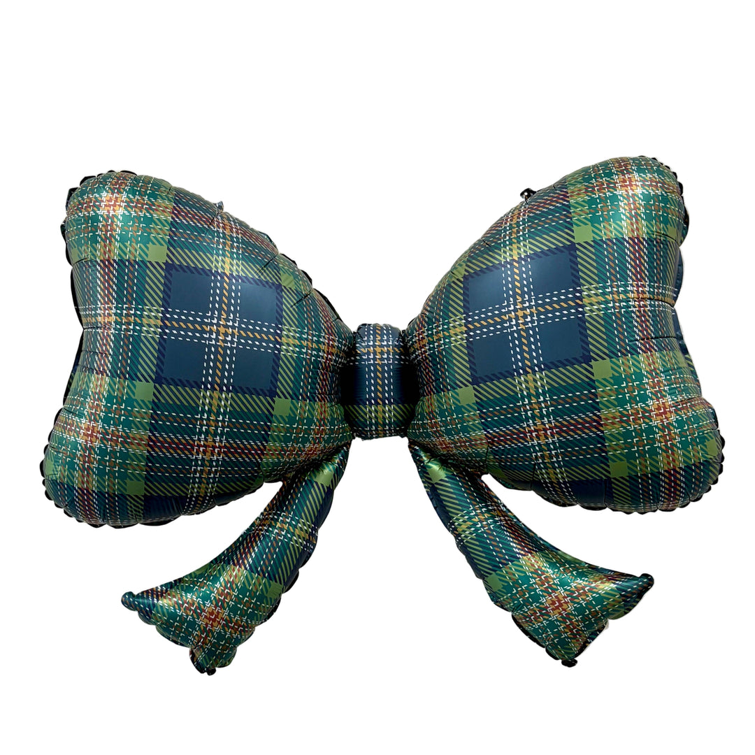 PLAID BOW FOIL BALLOON Burst Party Co PLAID BOW FOIL BALLOON Bonjour Fete - Party Supplies