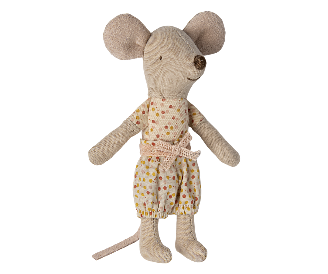 Maileg Little Sister Mouse In Matchbox Bonjour Fete Party Supplies Dolls & Stuffed Animals