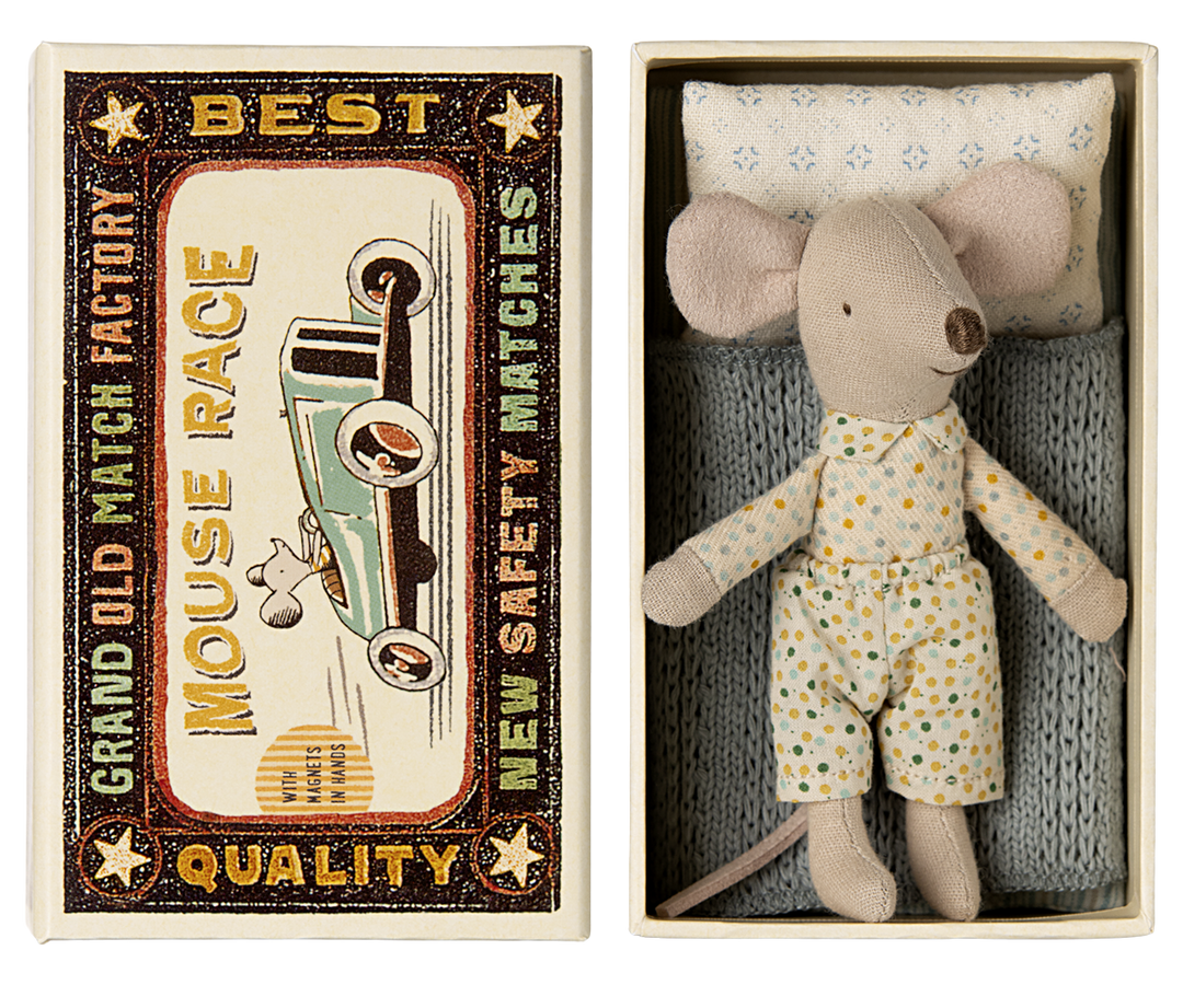 Maileg Little Brother Mouse In Matchbox Bonjour Fete Party Supplies Dolls & Stuffed Animals