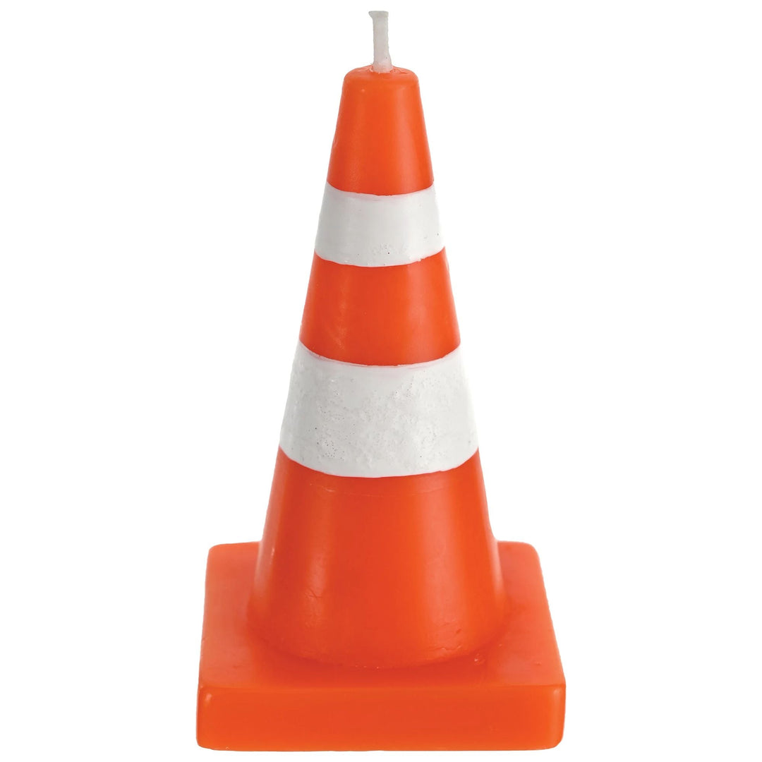 CONSTRUCTION CONE PARTY CANDLE Amscan Birthday Candles & Sparklers CONSTRUCTION CONE PARTY CANDLE Bonjour Fete - Party Supplies