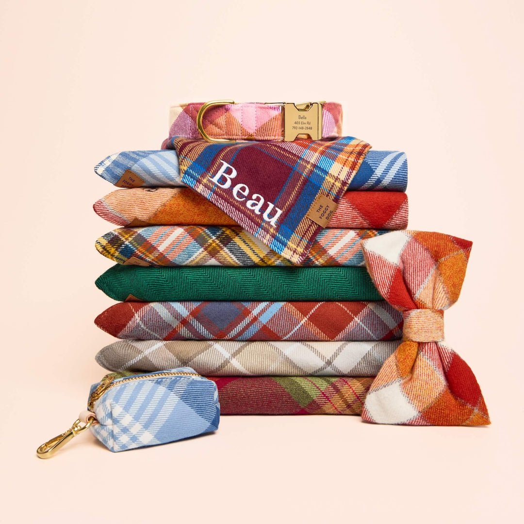 Marlow Plaid Flannel Dog Bandana