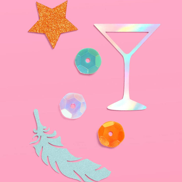 Showgirl Confetti | Martini Party Decorations Bachelorette xo, Fetti Showgirl Confetti | Martini Party Decorations Bachelorette Bonjour Fete - Party Supplies
