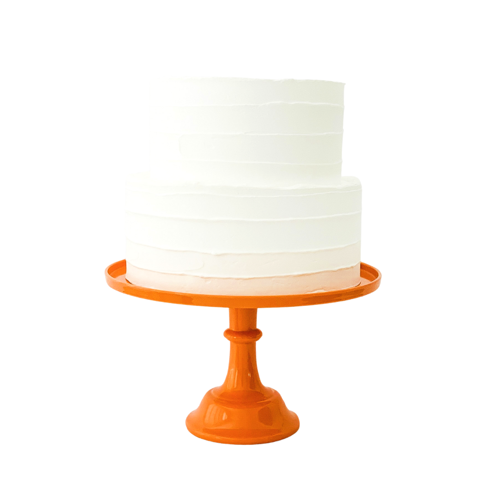 Orange Pedestal Cake Stand Bonjour Fete Party Supplies Halloween Party Supplies