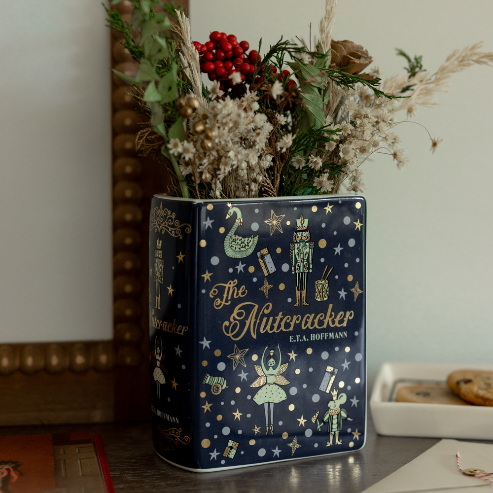 Small Book Vase, The Nutcracker Steel Mill Gifts Vase Small Book Vase, The Nutcracker Bonjour Fete - Party Supplies