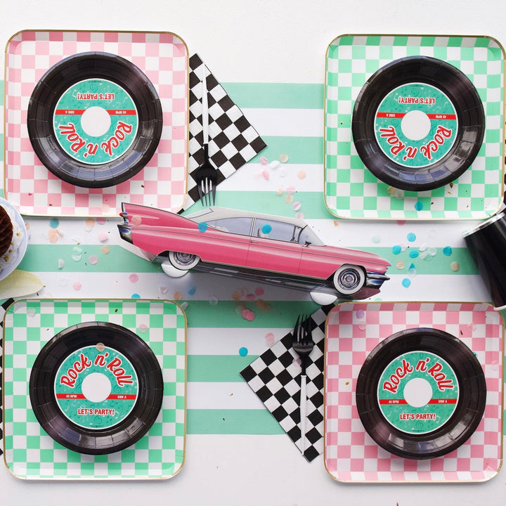HARRY POTTER X BONJOUR FÊTE HONEYDUKES LARGE CHECKER PLATES Bonjour Fete Plates HARRY POTTER X BONJOUR FÊTE HONEYDUKES LARGE CHECKER PLATES Bonjour Fete - Party Supplies