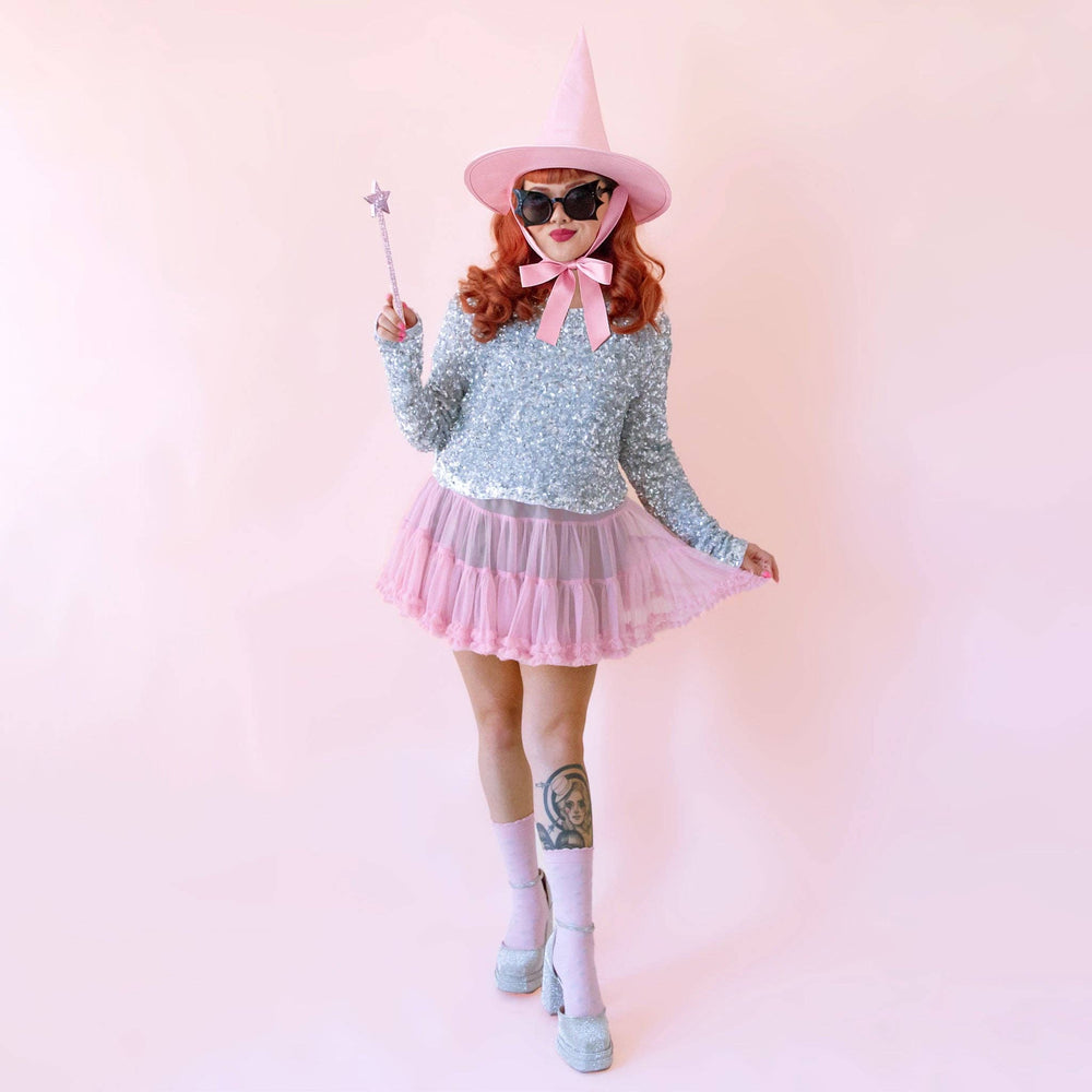 Good Witch Hat | Pink Satin | Halloween Sunshine Studios Good Witch Hat | Pink Satin | Halloween Bonjour Fete - Party Supplies