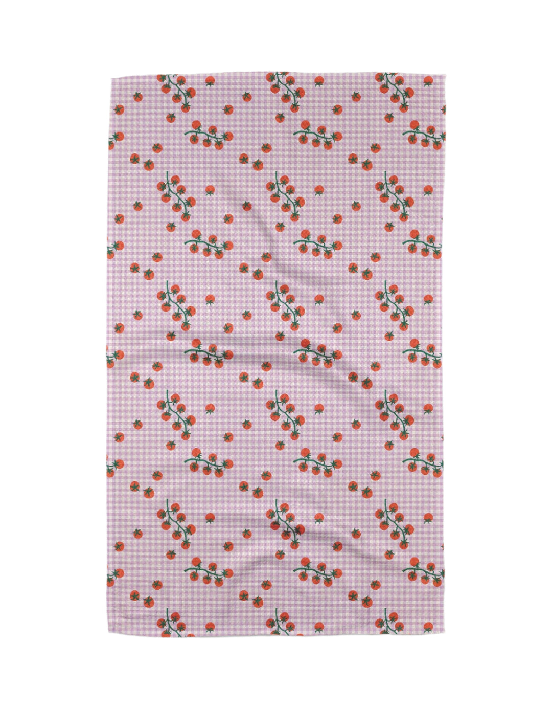 Tomato Gingham Tea Towel Geometry Tomato Gingham Tea Towel Bonjour Fete - Party Supplies