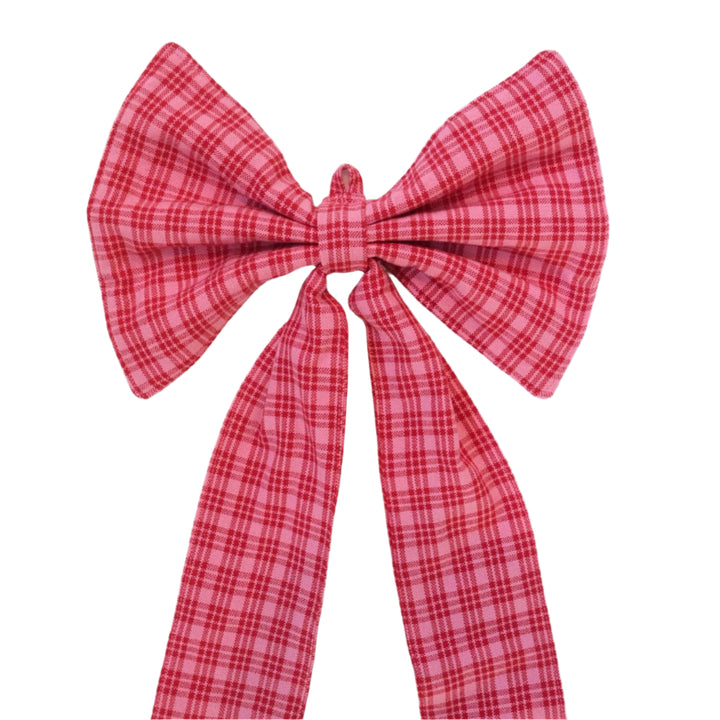KATHERINE PLAID - Valentine Fabric Bow Heather Taylor Home simple KATHERINE PLAID - Valentine Fabric Bow Bonjour Fete - Party Supplies