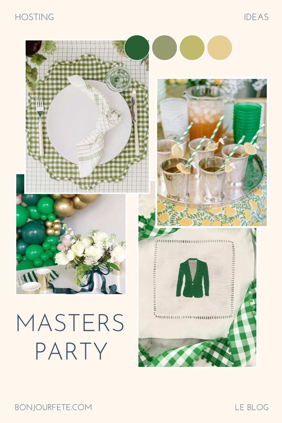 GOLF PARTY IDEAS HOW TO THROW A MASTERS PARTY Bonjour Fête