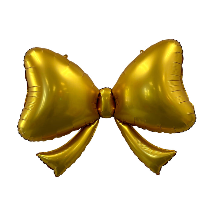 Gold Bow Balloon 40"  Burst Party Co Gold Bow Balloon 40"  Bonjour Fete - Party Supplies