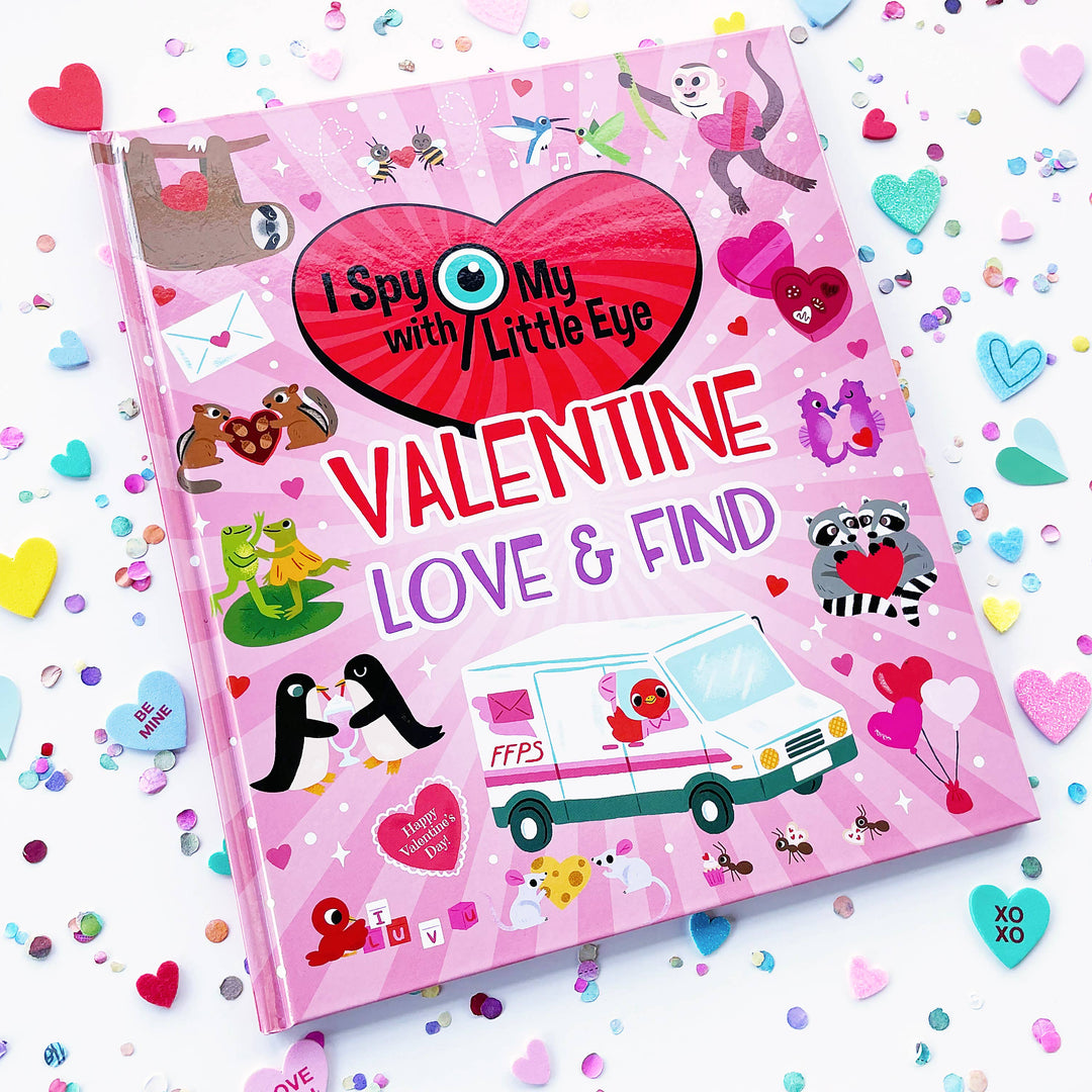 Valentine Love & Find: I Spy With My Little Eye Book Cottage Door Press Valentine Love & Find: I Spy With My Little Eye Book Bonjour Fete - Party Supplies