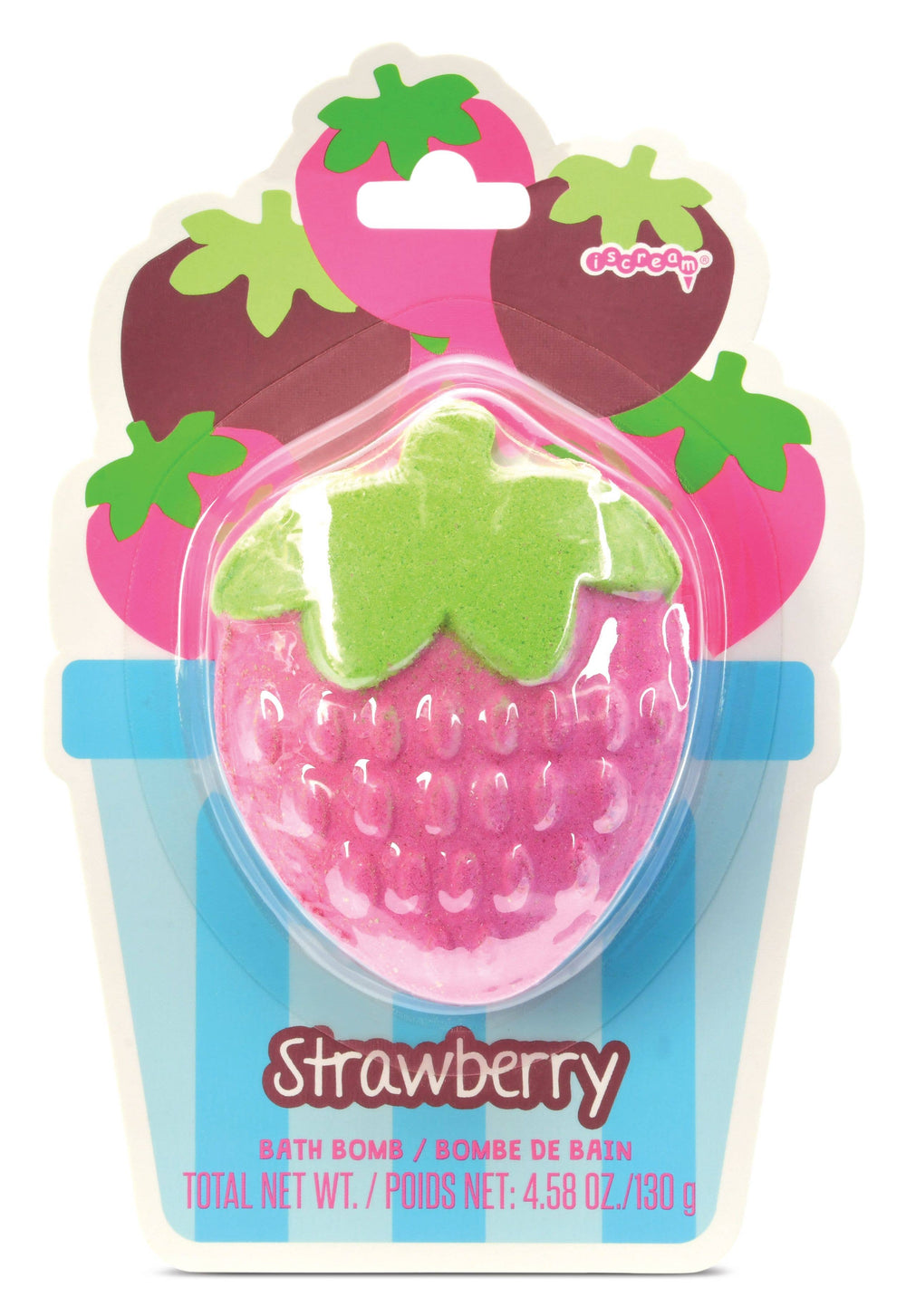 STRAWBERRY BATH BOMB Iscream Bath & Body STRAWBERRY BATH BOMB Bonjour Fete - Party Supplies