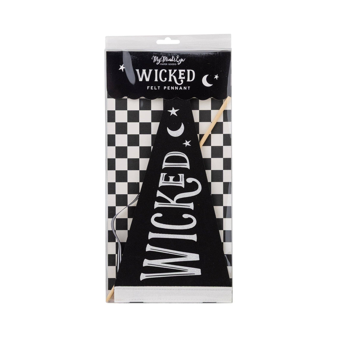 PLHB279 - Wicked Felt Pennant My Mind’s Eye Halloween Decor PLHB279 - Wicked Felt Pennant Bonjour Fete - Party Supplies