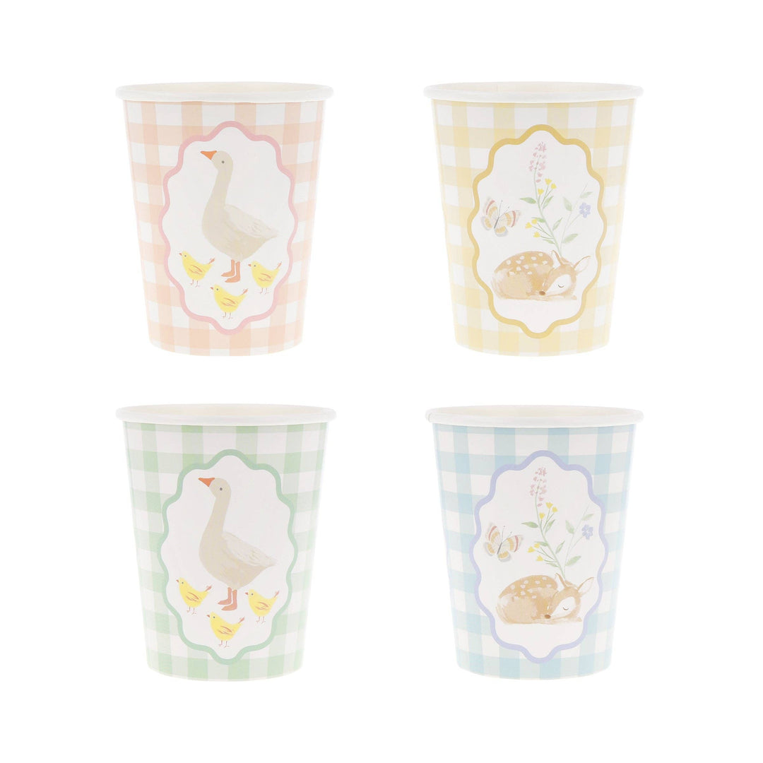 Little Animals Cups Meri Meri Little Animals Cups Bonjour Fete - Party Supplies