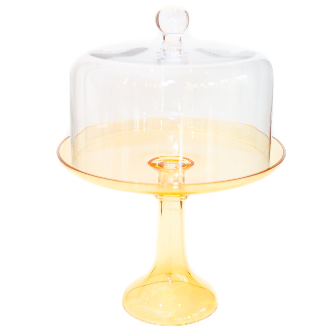 Estelle Cake Stand Dome - Clear Estelle Colored Glass Cake Stand Estelle Cake Stand Dome - Clear Bonjour Fete - Party Supplies