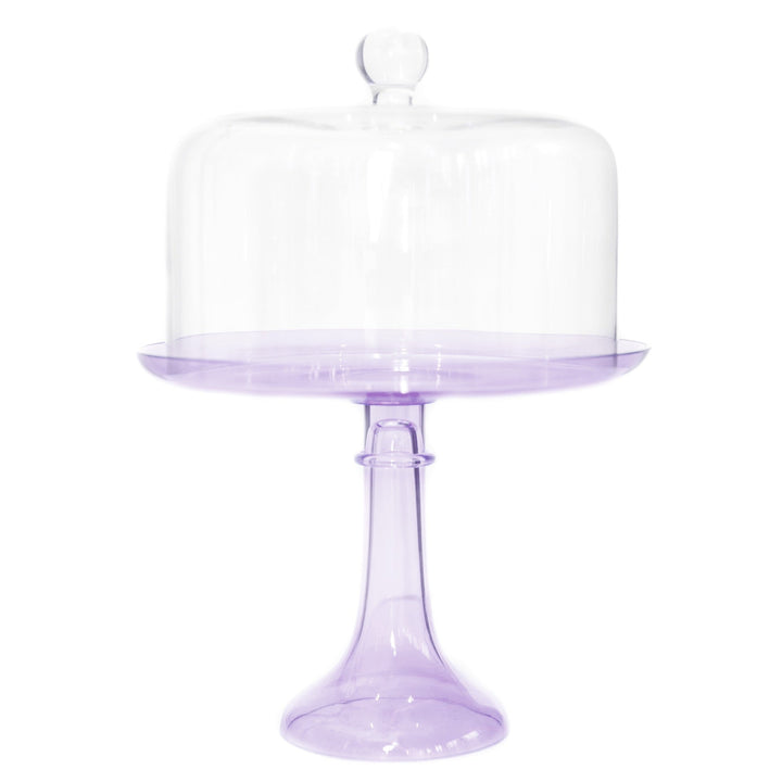 Estelle Cake Stand {Lavender} Estelle Colored Glass Cake Stand CAKE STAND Estelle Cake Stand {Lavender} Bonjour Fete - Party Supplies
