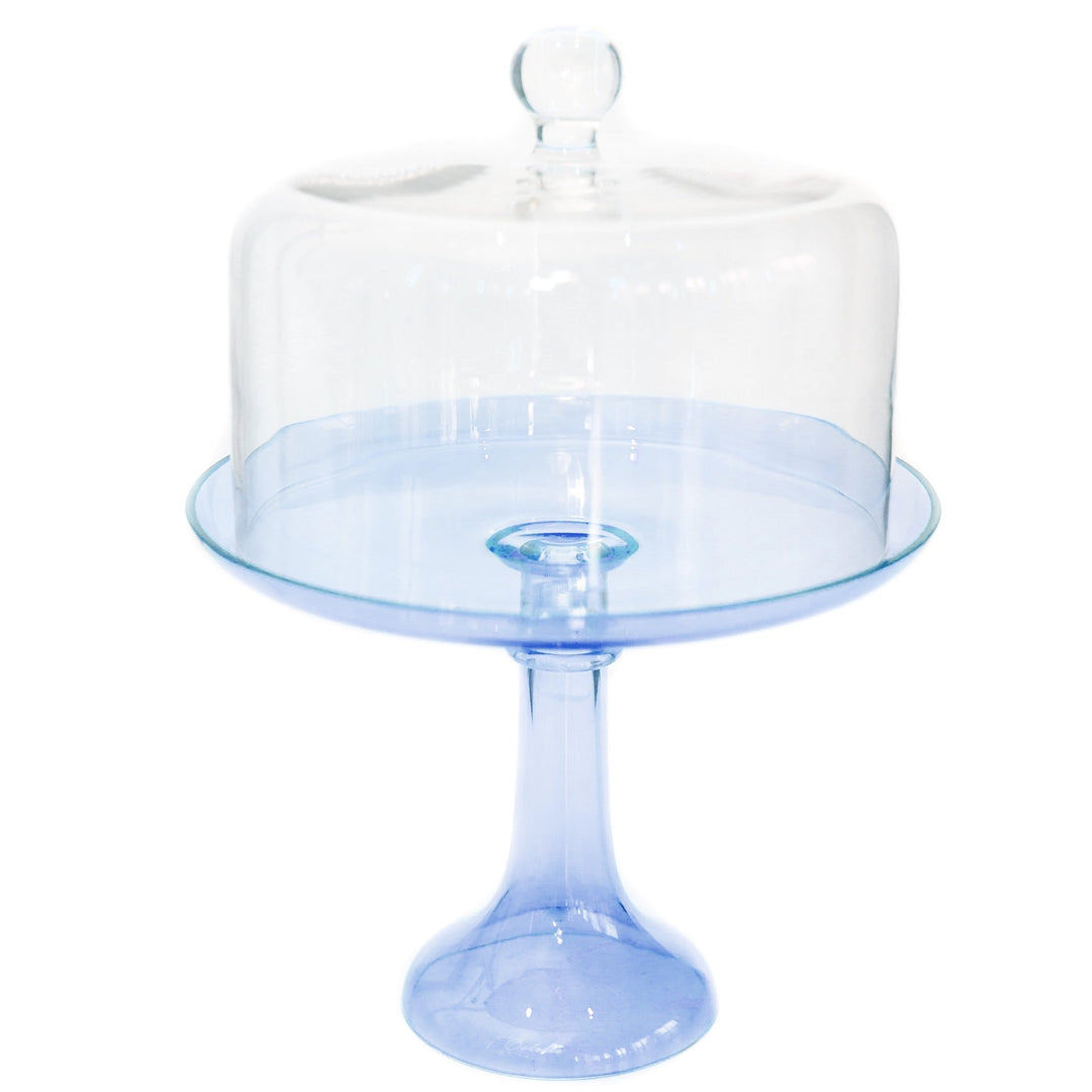 Estelle Cake Stand {Cobalt Blue} Estelle Colored Glass Cake Stand CAKE STAND Estelle Cake Stand {Cobalt Blue} Bonjour Fete - Party Supplies
