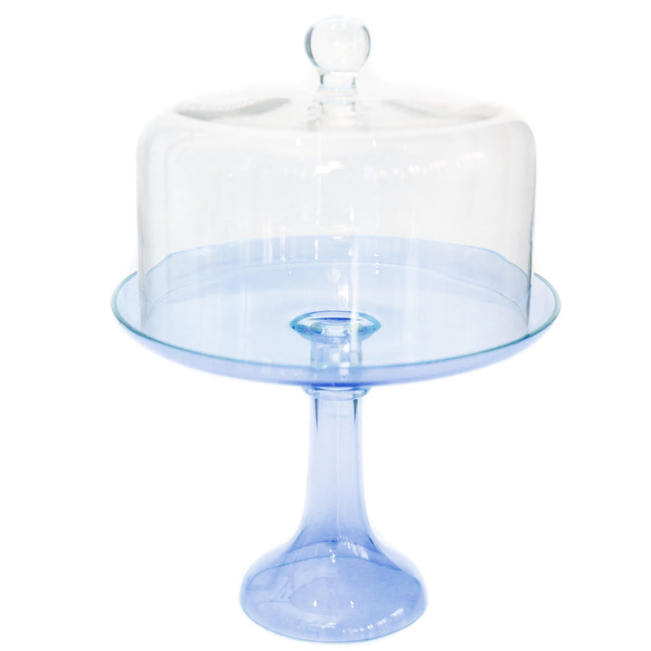 Estelle Cake Stand {Cobalt Blue} Estelle Colored Glass Cake Stand CAKE STAND Estelle Cake Stand {Cobalt Blue} Bonjour Fete - Party Supplies