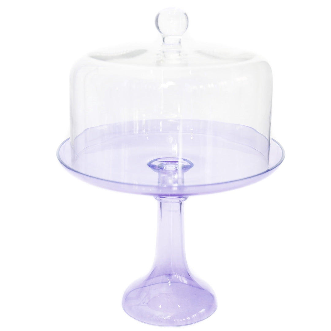 Estelle Cake Stand {Lavender} Estelle Colored Glass Cake Stand CAKE STAND Estelle Cake Stand {Lavender} Bonjour Fete - Party Supplies