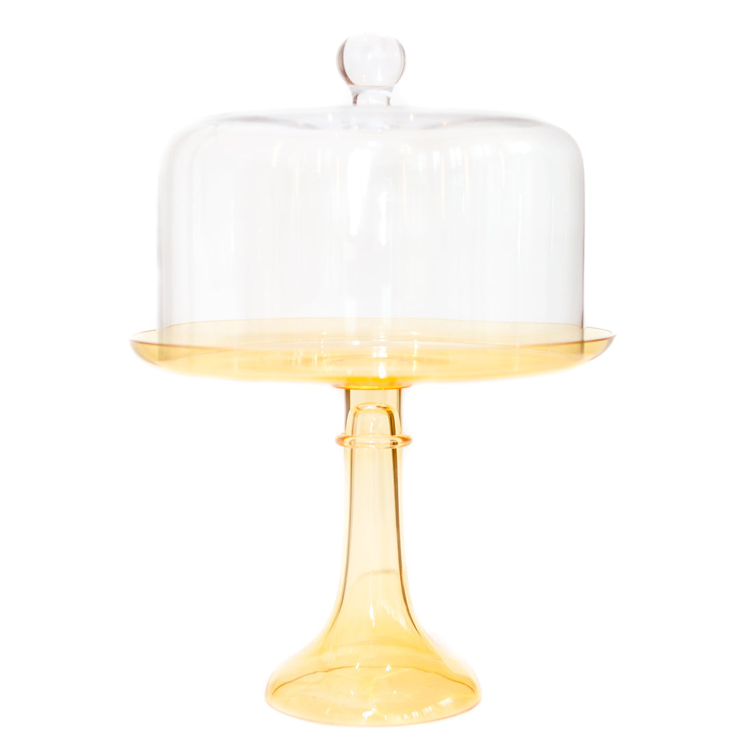 Estelle Cake Stand Dome - Clear Estelle Colored Glass Cake Stand Estelle Cake Stand Dome - Clear Bonjour Fete - Party Supplies