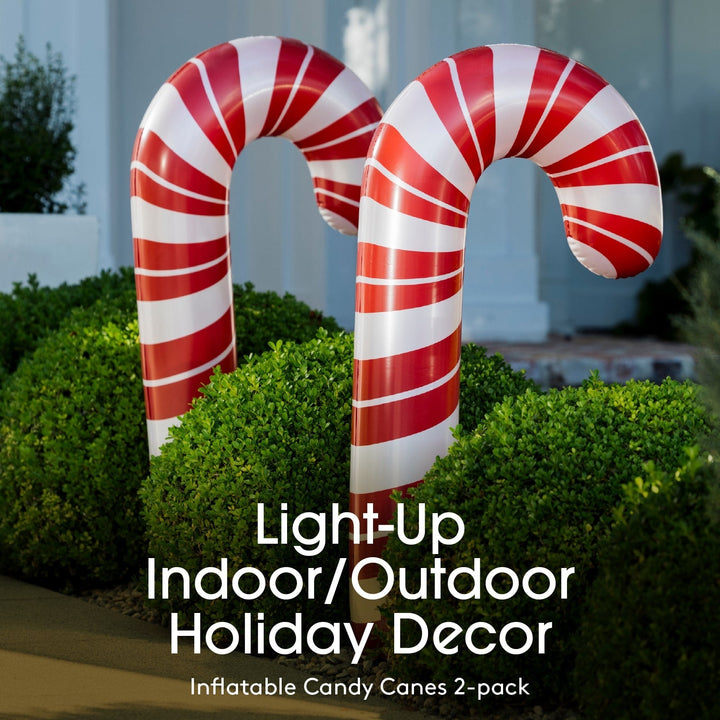 Inflatable Candy Canes Funboy Holiday Decor Inflatable Candy Canes Bonjour Fete - Party Supplies