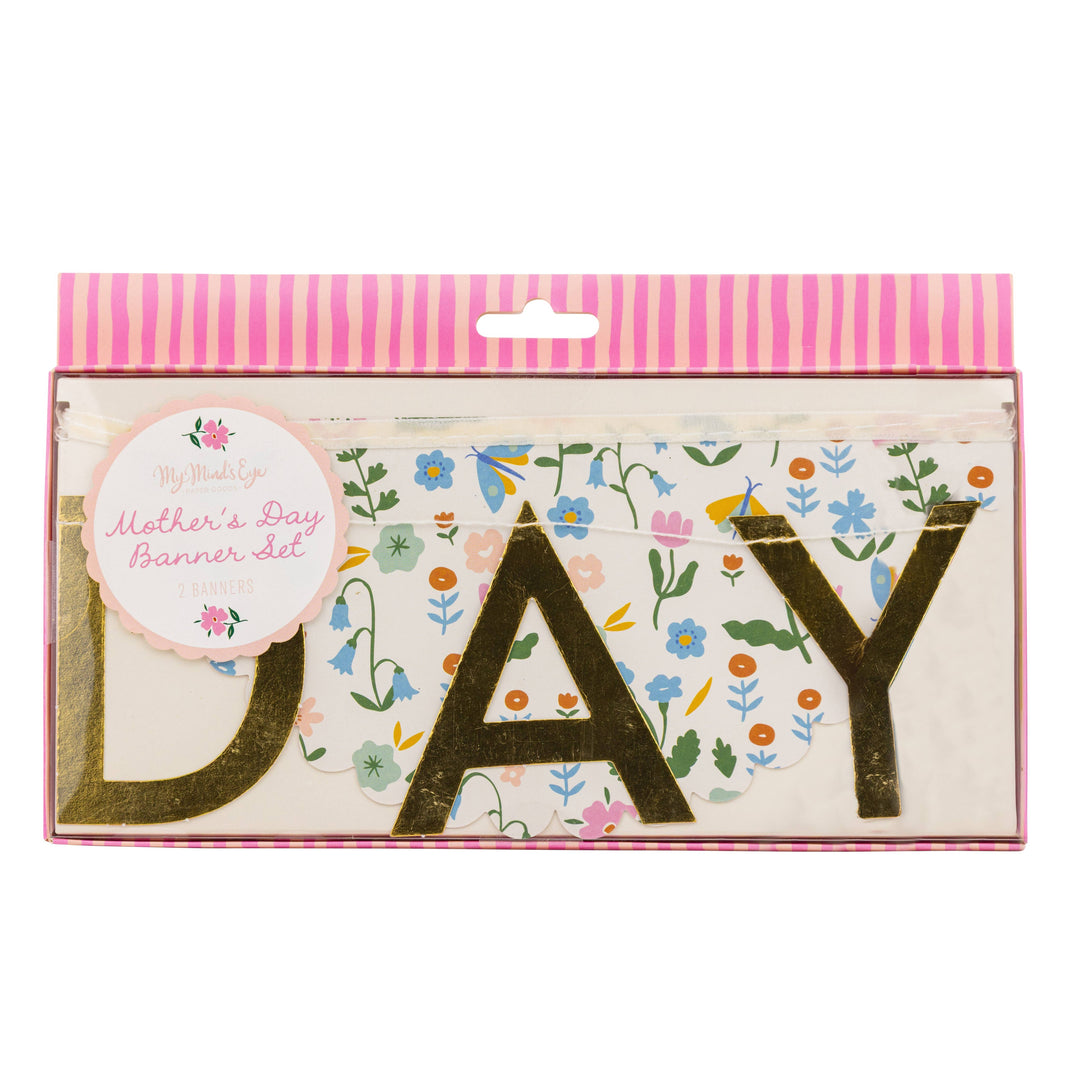 FLR1202 - Happy Mother's Day Banner Set My Mind’s Eye FLR1202 - Happy Mother's Day Banner Set Bonjour Fete - Party Supplies