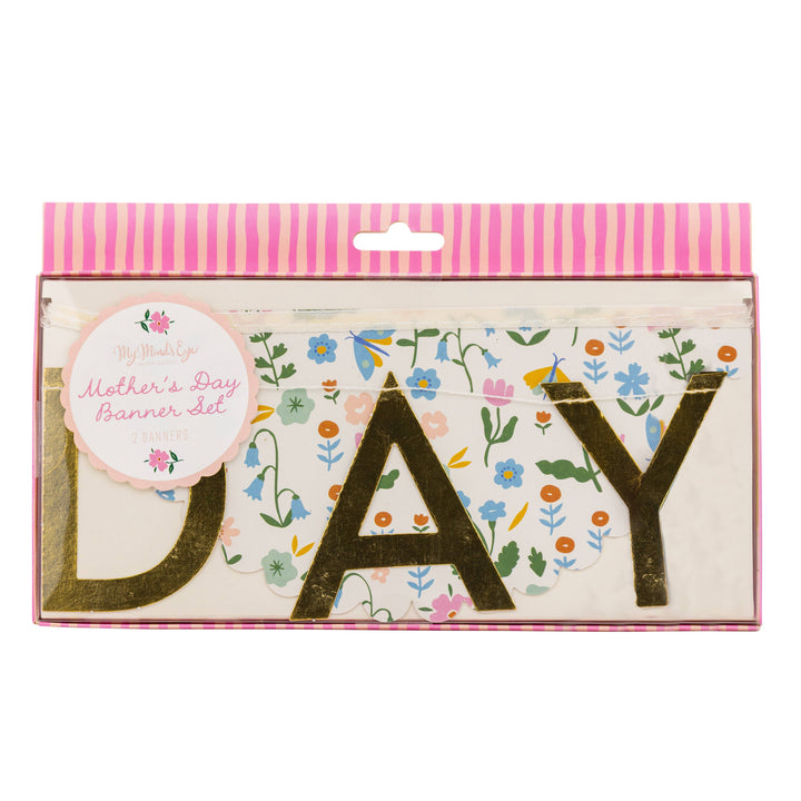 FLR1202 - Happy Mother's Day Banner Set My Mind’s Eye FLR1202 - Happy Mother's Day Banner Set Bonjour Fete - Party Supplies