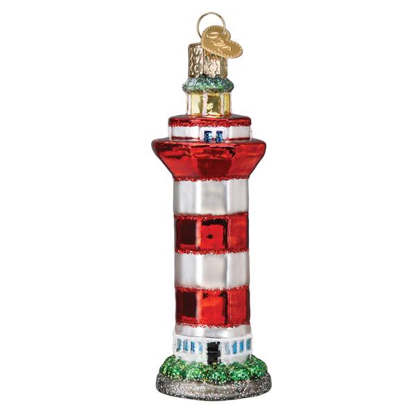 Hilton Head Lighthouse Ornament Old World Christmas 4.75 X 1.75 X 1.75 / 20127 Hilton Head Lighthouse Ornament Bonjour Fete - Party Supplies