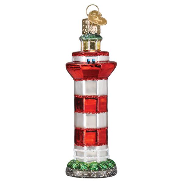 Hilton Head Lighthouse Ornament Old World Christmas 4.75 X 1.75 X 1.75 / 20127 Hilton Head Lighthouse Ornament Bonjour Fete - Party Supplies