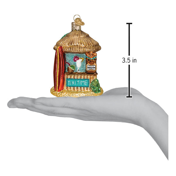 Tiki Hut Ornament Old World Christmas 3.5 X 2.75 X 2.75 / 20131 Tiki Hut Ornament Bonjour Fete - Party Supplies