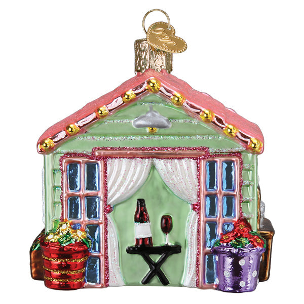 She Shed Ornament Old World Christmas 3.25 X 3.25 X 2.75 / 20139 She Shed Ornament Bonjour Fete - Party Supplies