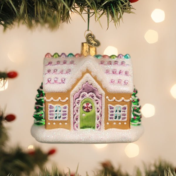 Sugar Coated Cottage Ornament Old World Christmas 3 X 3.75 X 2.5 / 20150 Sugar Coated Cottage Ornament Bonjour Fete - Party Supplies