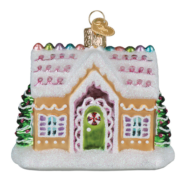Sugar Coated Cottage Ornament Old World Christmas 3 X 3.75 X 2.5 / 20150 Sugar Coated Cottage Ornament Bonjour Fete - Party Supplies