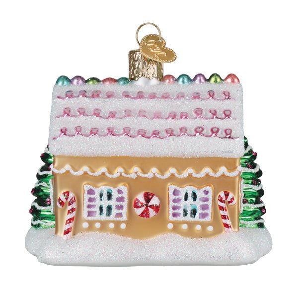 Sugar Coated Cottage Ornament Old World Christmas 3 X 3.75 X 2.5 / 20150 Sugar Coated Cottage Ornament Bonjour Fete - Party Supplies