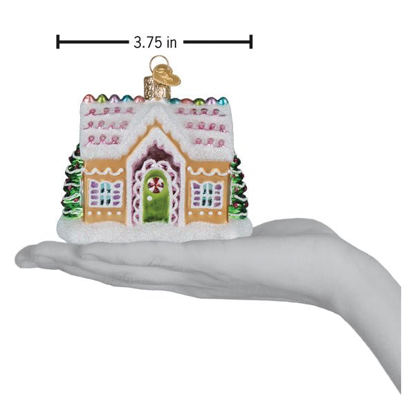 Sugar Coated Cottage Ornament Old World Christmas 3 X 3.75 X 2.5 / 20150 Sugar Coated Cottage Ornament Bonjour Fete - Party Supplies