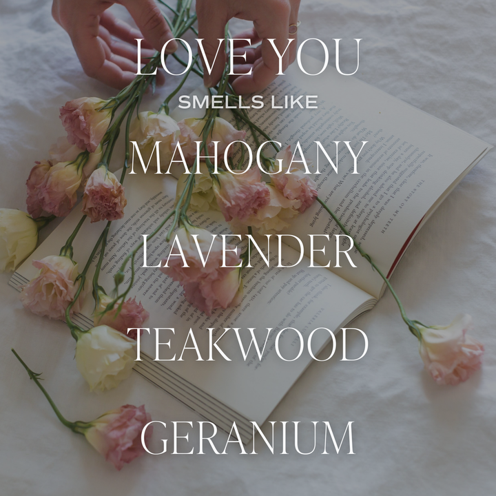 Love You Soy Candle Patterned - Clear Jar - 9 oz Sweet Water Decor Candles Love You Soy Candle Patterned - Clear Jar - 9 oz Bonjour Fete - Party Supplies