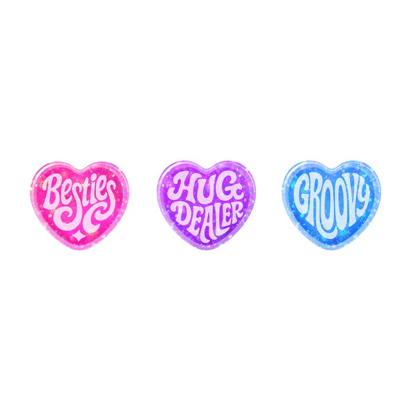 TEENIE SPARKLE SQUEEZE HEARTS NEE DOH Schylling Valentine's Day Game TEENIE SPARKLE SQUEEZE HEARTS NEE DOH Bonjour Fete - Party Supplies