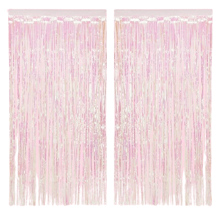Iridescent Fringe Curtain Backdrop