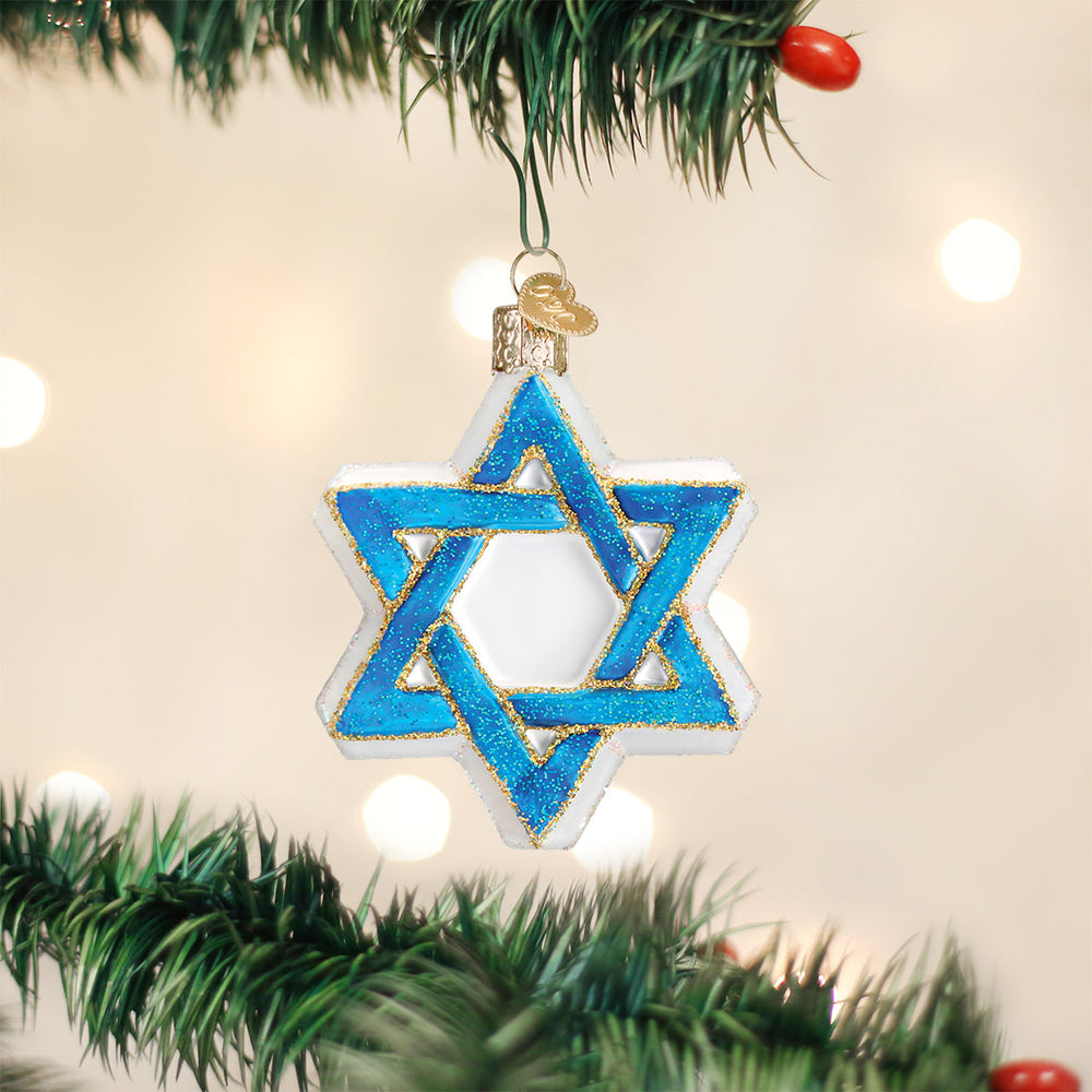 Star Of David Ornament Old World Christmas 3.5 X 3 X 0.75 / 22033 Star Of David Ornament Bonjour Fete - Party Supplies