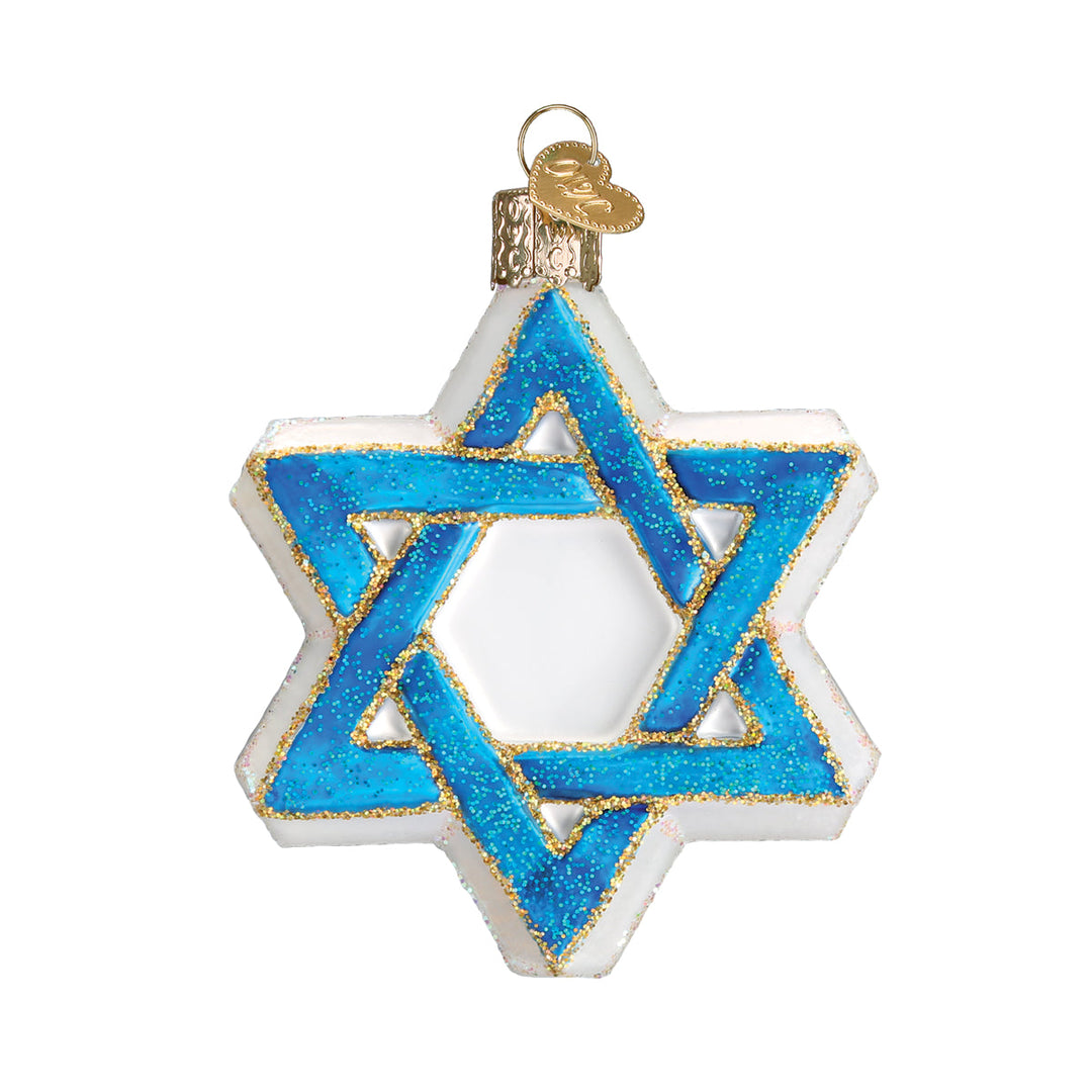 Star Of David Ornament Old World Christmas 3.5 X 3 X 0.75 / 22033 Star Of David Ornament Bonjour Fete - Party Supplies