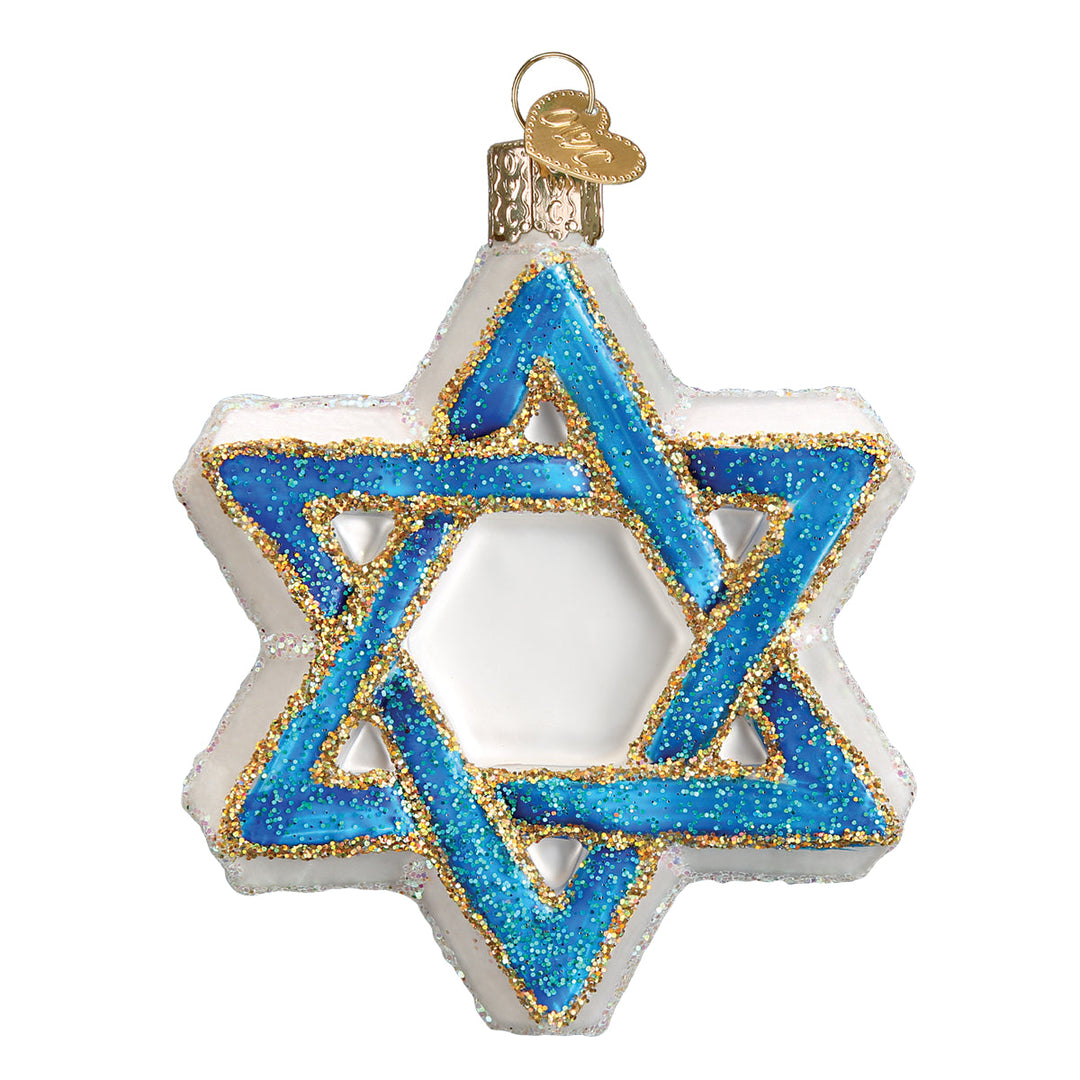 Star Of David Ornament Old World Christmas 3.5 X 3 X 0.75 / 22033 Star Of David Ornament Bonjour Fete - Party Supplies