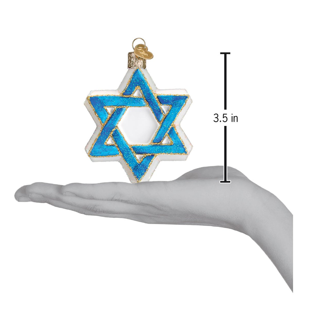 Star Of David Ornament Old World Christmas 3.5 X 3 X 0.75 / 22033 Star Of David Ornament Bonjour Fete - Party Supplies