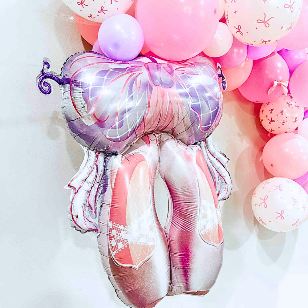 Ballet Slippers Foil Balloon – Dance, Recital & Ballerina Zoey Christina Ballet Slippers Foil Balloon – Dance, Recital & Ballerina Bonjour Fete - Party Supplies