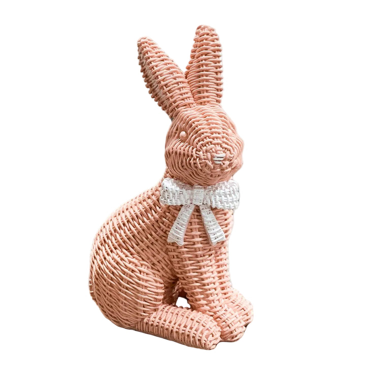 PINK RATTAN DESIGN BUNNY Gia Roma PINK RATTAN DESIGN BUNNY Bonjour Fete - Party Supplies