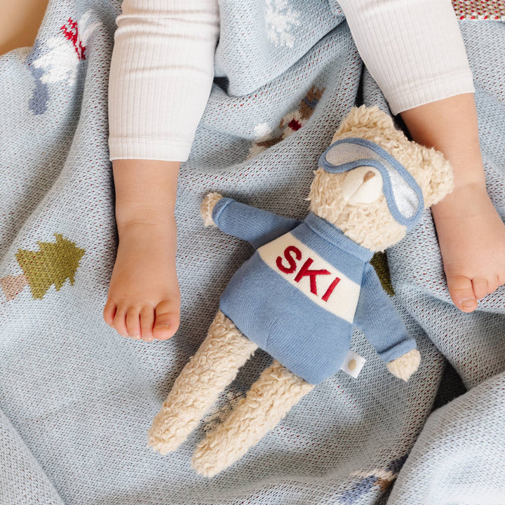 Plush Bear Ski Baby Kids Toy Animal Gift Winter Sport Snow The Blueberry Hill Plush Bear Ski Baby Kids Toy Animal Gift Winter Sport Snow Bonjour Fete - Party Supplies